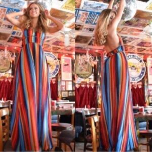 Judith March Colorful Knit Dress